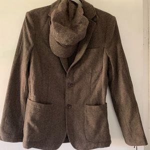 Wool herringbone men’s blazer